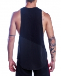 Muscleguys Brand Blank Bodybuilding Clothing Mens Gyms Tank Tops Low Cut Armholes Vest Mens Undershirt Solid Fitness St