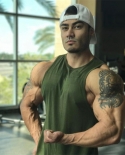 Brand Fitness Mens Gyms Tank Top Bodybuilding Vest Stringer Undershirt Tanktop Singlet Workout Clothing Sleeveless Shirt