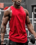 Bodybuilding Stringer Tank Top Mens Gyms Clothing Fitness Mens Sleeveless Undershirt Solid Cotton Singlets Muscle Sports