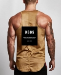 Brand New Clothing Bodybuilding Stringer Tank Top Men Mesh Gyms Clothes Sportswear Singlets Male Glods Muscle Vest Manta