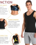Men Sweat Sauna Vest Waist Trainer Women Weight Loss Slimming Body Shaper Tank Top Shapewear Belt Corset Shirt  Burner G