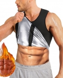 Men Body Shaper Elastic Sweat Sauna Waist Trainer Vest Zipper Workout Shapewear Thermo Tank Top Gym Abdomen  Burner Cors