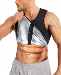 Men Body Shaper Elastic Sweat Sauna Waist Trainer Vest Zipper Workout Shapewear Thermo Tank Top Gym Abdomen  Burner Cors