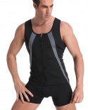 Men Waist Trainer Vest For Weightloss Hot Neoprene Corset  Burning Tummy Control Body Belly Shaper Zipper Slimming Shape