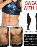 Mens Heat Trapping Shirt Sweat Body Shaper Vest Slimming Binders Sauna Effect Shapewear Workout Tank Top Tummy Control 