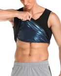 Mens Heat Trapping Shirt Sweat Body Shaper Vest Slimming Binders Sauna Effect Shapewear Workout Tank Top Tummy Control 