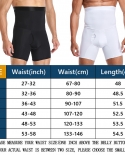 Men Body Shaper Waist Trainer Compression Shorts Tummy Control High Waist Boxer Modeling Shapewear Boxer Briefs Open Cro