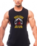 Muscleguys Brand Fitness Drop Armhole Tank Top Men Gym Clothing Canotte Bodybuilding Tanktop Sleeveless Shirt Workout Ve