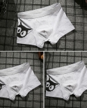 3pcs Boxer Shorts Underpants Mens Panties Cat  Underwear Cotton For Male Couple   Calecon Large Size Soft