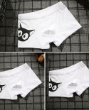 3pcs Boxer Shorts Underpants Mens Panties Cat  Underwear Cotton For Male Couple   Calecon Large Size Soft