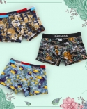 3pcslot Male Panties Cotton Mens Underwear Boxers Breathable Underpants Comfortable Brand Shorts Jdren