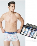 5pcsset New Style Of Boxershort Soft Breathable Mens Underwear Boxer Fashionable Cotton