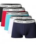 5 peças calcinhas masculinas cuecas boxers cuecas respiráveis ​​calcinhas sólidas confortáveis ​​bermudas de marca