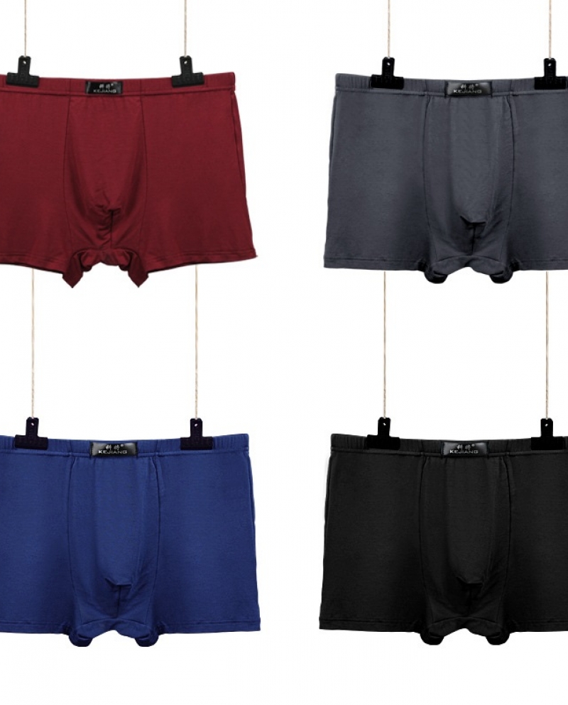 7pcs Male Panties Modal Mens Underwear Boxers Breathable  Man  Solid Underpants Comfortable Plus Size Shorts