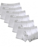 Cuecas masculinas de algodão 6 peças macias respiráveis ​​calcinhas sólidas cuecas boxer flexíveis Cuecas Vetement Homme