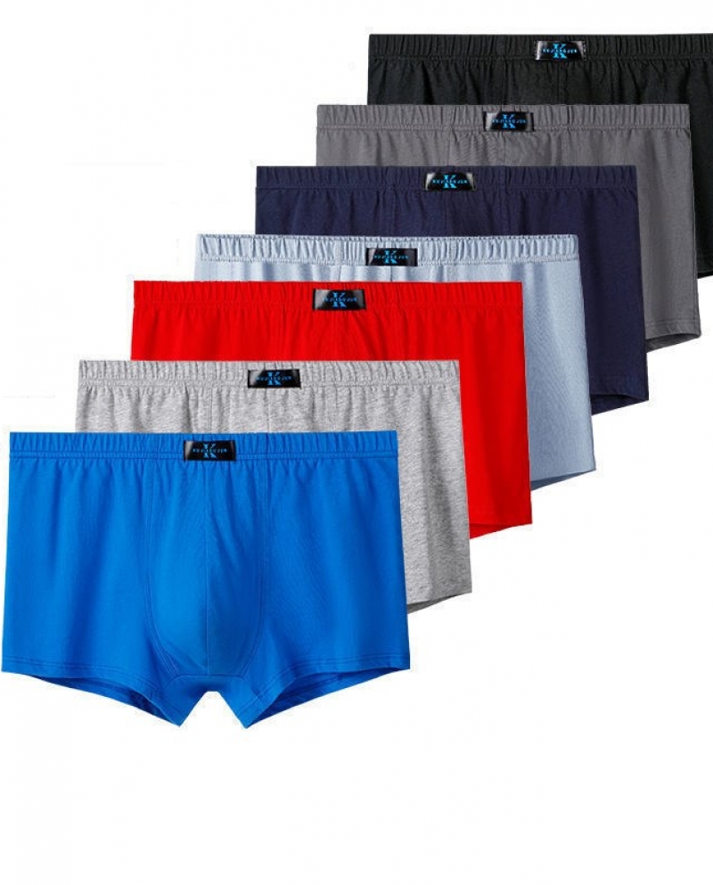 Male Panties Cotton Mens Underwear Boxers Breathable Man Boxer Solid Underpants Comfortable Brand Shorts  5pcslotboxer
