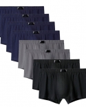 8 peças de algodão calcinha masculina calcinha masculina cueca boxer interior respirável tamanho grande