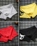 4pcslot Cat  Mens Boxer Underwear  Flat Pants Pure Cotton Large Size Latest Fashion Four Seasonsboxers