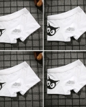 4pcslot Cat Mens Boxer Ropa interior Pantalones planos Algodón puro Tamaño grande Última moda Four Seasonsboxers
