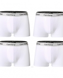 4pcs Men Boxers Man Short Breathable Flexible Comfortable Shorts Boxers Lovely Solid  Pantiesboxers