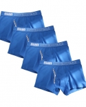 4pcslot Boxer Ropa interior para hombre Calzoncillos de algodón Calzoncillos masculinos puros Pantalones cortos Cuecas sólidas