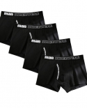4pcslot Boxer Mens Underwear  Cotton Underpants Male Pure  Panties Shorts Solid Cuecas