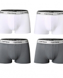 4pcslot Boxer Mens Underwear Underpants Male Pure Panties Shorts Solid Cuecas  Boxers