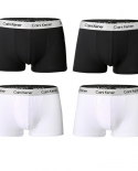 4pcslot Boxer Mens Underwear Underpants Male Pure Panties Shorts Solid Cuecas  Boxers