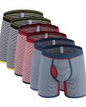 6pcslot جديد ملابس داخلية للرجال موضة القطن سراويل بوكسر سراويل طويلة الرجال حجم كبير الملاكمين Underpant
