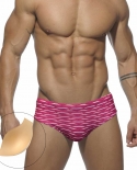 ملابس السباحة الرجال وسادة رفع الاستحمام ملابس السباحة الصيف الرياضة الشاطئ تصفح جذوع الموضة الذكور Mayo Homme تنفس السباحة بري