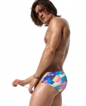  Pad Push Up Swimwear Mens Low Waist Bathing Suit Summer Sport Beach Swim Briefs Fashion Male Mayo Homme Surfing Swimsui