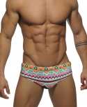  Mens Swimming Trunks Summer Quick Dry Swimwear Fashion Bathing Swimsuit Sport Beach Pouch Pad Surfing Vacation Briefs