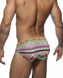  Mens Swimming Trunks Summer Quick Dry Swimwear Fashion Bathing Swimsuit Sport Beach Pouch Pad Surfing Vacation Briefs