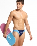 Summer Mens Bikini Swimming Briefs Low Waist Sport Beach Surfing Swimwear Nylon  Male Quick Dry Patchwork Bathing Swimsu