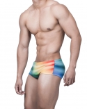 Summer Swimwear  Men Push Up Pad Swimming Trunks Breathable Quick Dry Bathing Swimsuits Fashion Male Beach Surfing Short
