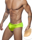  Mens Glitter Push Pad Bathing Suit Nylon Low Waist Bikini Swim Briefs Sport Beach Swimwear Fashion Male Bright Surf Tru