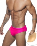  Mens Glitter Push Pad Bathing Suit Nylon Low Waist Bikini Swim Briefs Sport Beach Swimwear Fashion Male Bright Surf Tru