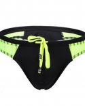 Men Swimsuit Briefs  Low Waist Thongs And G Strings Swimwear Quick Dry Male Breathable Mesh Beach Swimming Surfing Trunk
