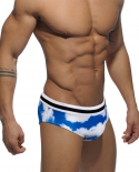 New Mens Swimwear  Europe America Briefs Low Waist Bathing Suit Bulge Pad Push Swim Fashion Sport Homme Beach Surfing Tr