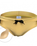 Traje de baño para hombre de nailon de secado rápido transpirable dorado brillante de cintura baja calzoncillos de baño de moda 