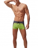  Men Swimming Trunks Low Rise Swimwear Sport Beach Surfing Board Boxer Shorts Male Nylon Quick Dry Gay Bathing Swimsuits