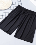 Plus Size Mesh Casual Shorts Men Summer Breathable Drawstring Elastic Waist Loose Beach Shorts Fashion Brand Sweatpant M