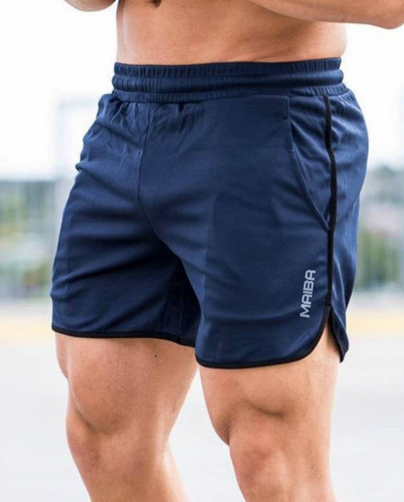 New Arrival Men Shorts Summer Mesh Breathable Quick Dry Fitness Bodybuilding Shorts Fashion Casual Joggers Beach Pants M