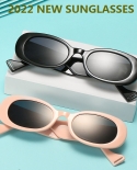 Óculos de sol ovais vintage 2022 para mulheres homens 2022 óculos de sol femininos marca retro óculos de proteção uv400 óculos d
