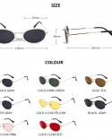 Óculos de Sol Oval Retro Moda Feminina 2022 Óculos de Sol Marca Oculos De Sol Feminino Óculos de Sol Vintage Masculino Uv400 Wom