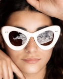 خمر القط العين النظارات الشمسية 2022 النظارات الشمسية الفاخرة تصميم فراشة الإطار أزياء الرجال النساء ظلال لونيت دي سولي فيم