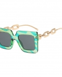 Gafas De sol para mujer, diseño De moda De gran tamaño, 2022, gafas De sol con cadena cuadrada, parasol De lujo para mujer, gafa