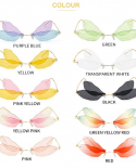 Óculos de sol Dragonfly Fairy Elf Feminino 2022 Óculos de Sol Sem Aro Punk Vapor Retro Marca de Moda Feminina Óculos de Sol Femi