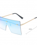النظارات الشمسية بدون إطار كبيرة 2022 النظارات الشمسية النساء الرجال الرجعية خمر العلامة التجارية الفاخرة النظارات الشمسية الأسر