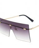 Rimless Sunglasses Large 2022 Sunglasses Women Men Retro Vintage Luxury Brand Sunglasses Family Sunglasses Oculos De Sol